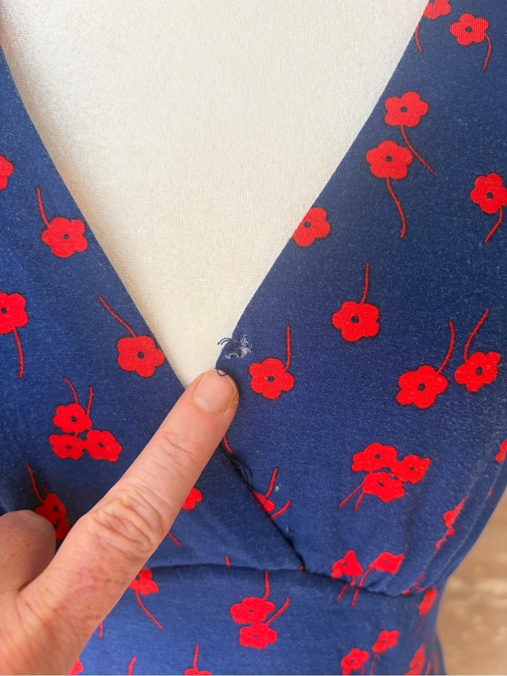 Boden Navy Floral stretchy Maxi Dress with puff sleeves 6R excellent! - Picture 6 of 11